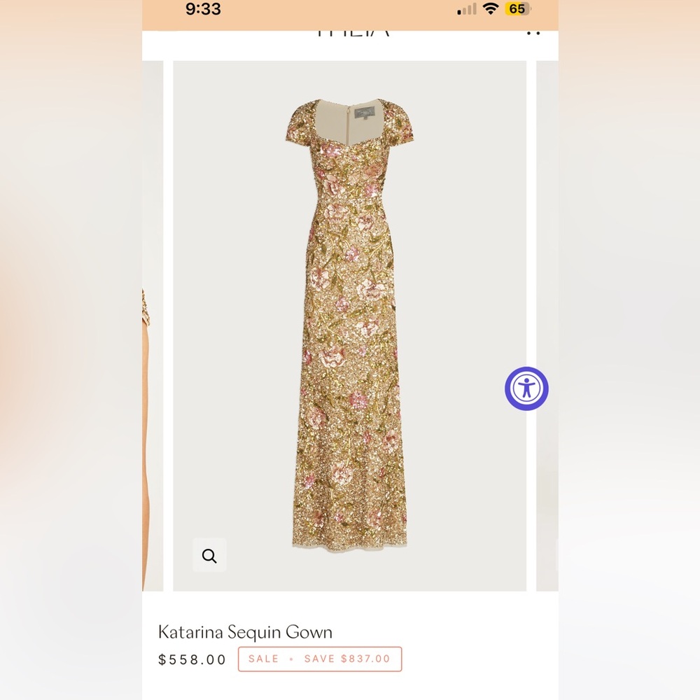 NWT Theia Katarina Bridgerton-style sequin dress. Bought at Saks Fifth AveNYC.